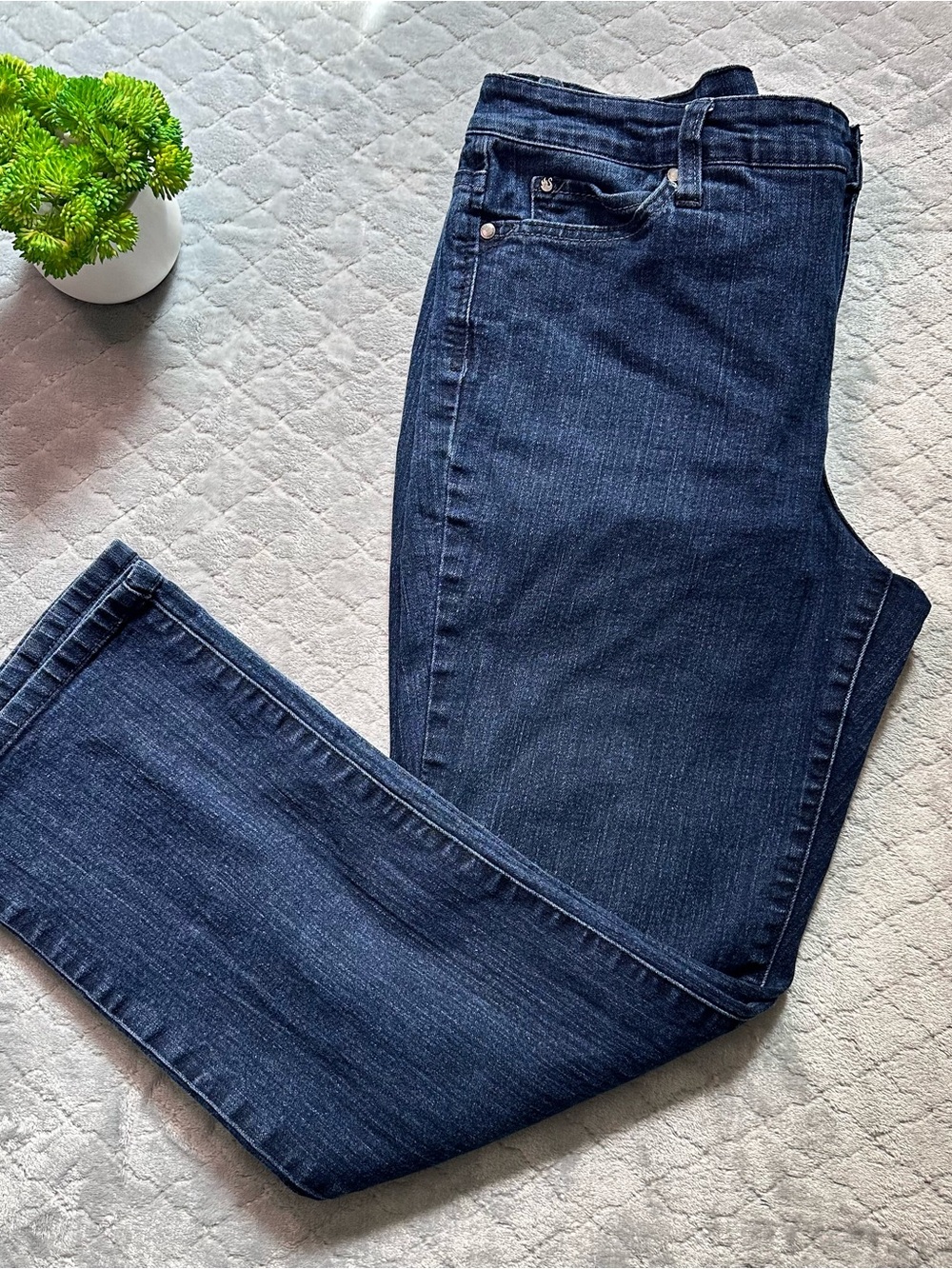 👖✨ Classic Everyday Bootcut Stretch Jeans Gloria Vanderbilt Amanda sz 14